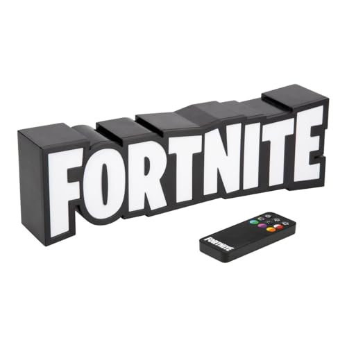 Fortnite RGB Logo Light with Remote USB Desk Wall Decor - Officially Licensed Gaming Lamp