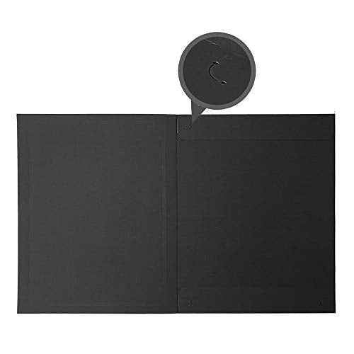 SUNEE Certificate Holders(Black, 50 Packs), Diploma Covers Gold Foil Border, for Letter Size 8.5x11 Certificates, Cardstock, Document Papers