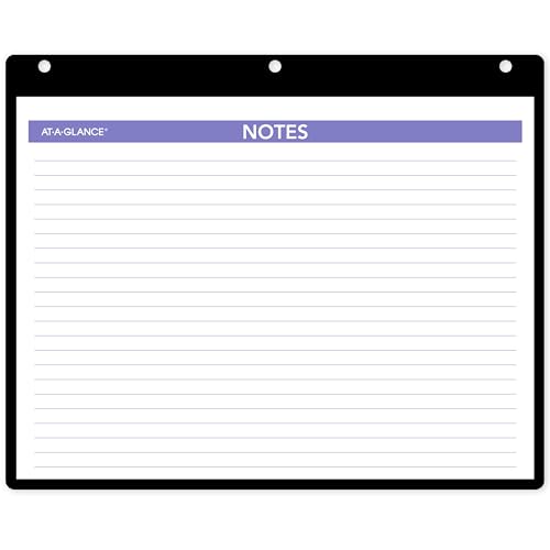 AT-A-GLANCE 2026 Wall & Desk Calendar, 11" x 8", Small, Clear Cover and Vinyl Holder (SK80026)