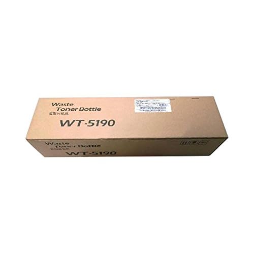 Kyocera 1902R60UN0 Model WT-5190 Waste Toner Bottle; Compatible TASKalfa 306ci, TASKalfa 307ci, TASKalfa 308ci, TASKalfa 356ci and TASKalfa 358ci Printers; Up to 44000 Pages