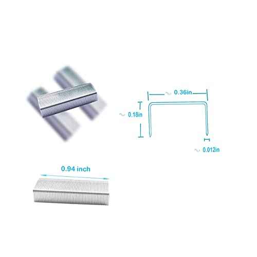 3000pcs No.10 Staples, for Max HD-10D,Swingline Tot Mini Stapler, and Other Mini Stapler Using No.10 Staples(Smaller Than Standard Staple).Silver