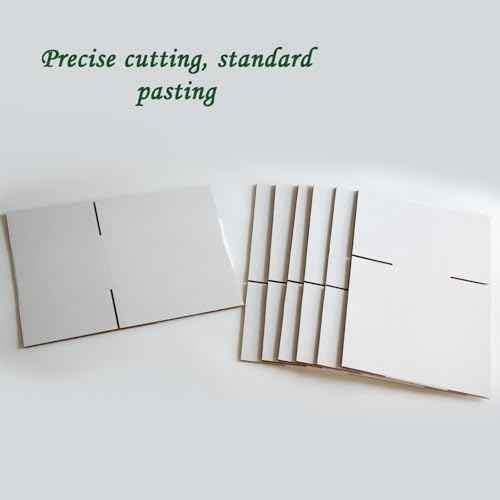 10x7x5 Inches Shipping Boxes Set of 40, White Corrugated Cardboard Box Literature Mailer for Packing Small Business