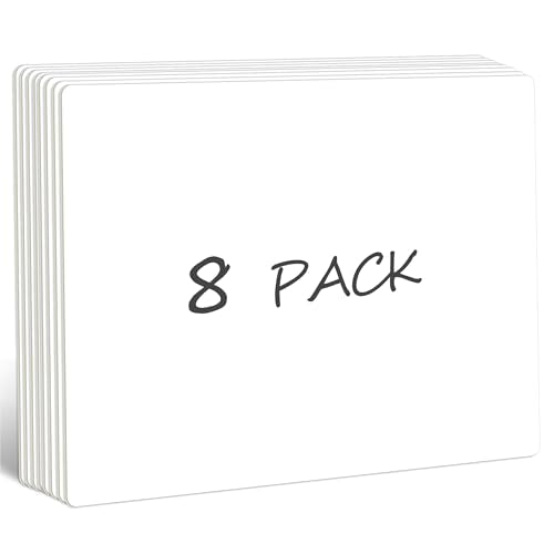 8 Packs Small Whiteboards, Double Sided Dry Erase Blank Board, Writable and Erasable White Board for Office, Home, Classroom, Math, Drawing (Each Measures 12¡± x 9¡±)