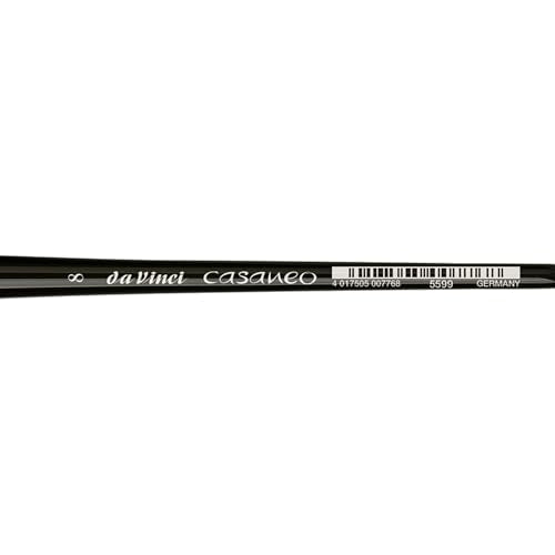 da Vinci Watercolor Series 5599 Size 8 - Inlaid Liner - Casaneo New Wave Synthetics - Vegan - Made in Germany