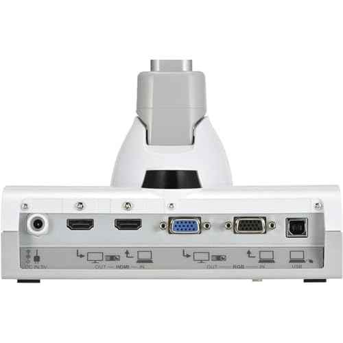Elmo 1379 Model TT-12W STEM-CAM Visual Presenter, Document Camera with 192x Zoom (12x Optical + 16x Digital), 1/2.3" CMOS Sensor, 3.4 Megapixel, 30 Fps, HDMI in & Out, RGB, USB, Ethernet, Wi-Fi
