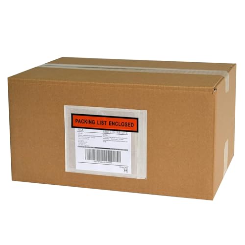 Sales4Less Waterproof Packing List Envelopes 4.5x5.5 Inch Self-Adhesive Clear Bags Pack of 1000