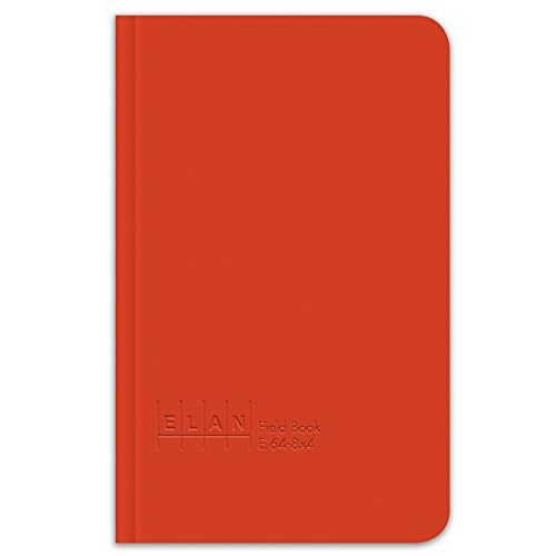 Elan Publishing Company E64-8x4 Field Surveying Book 4 ¨ý x 7 ¨ù, Bright Orange Cover (Pack of 6)