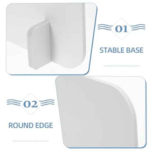 Cabilock Safety Splash Shield Panel Barrier 50cmx30cm PVC Material Guard Isolation Board for School Hotel Office