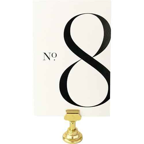 Weekend Paper Co.¢â Modern Table Numbers, Single Sided 4x6 Modern Design, Black Matte Ink, Numbers 1-25 plus 3 BONUS signs for Your Wedding, Reception, Anniversary, Birthday Party or Any Celebration!