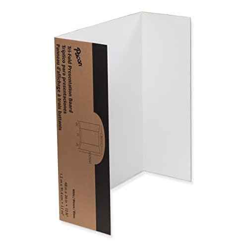 Pacon Presentation Boards, Single Wall, White, 48" x 36", 4 Count