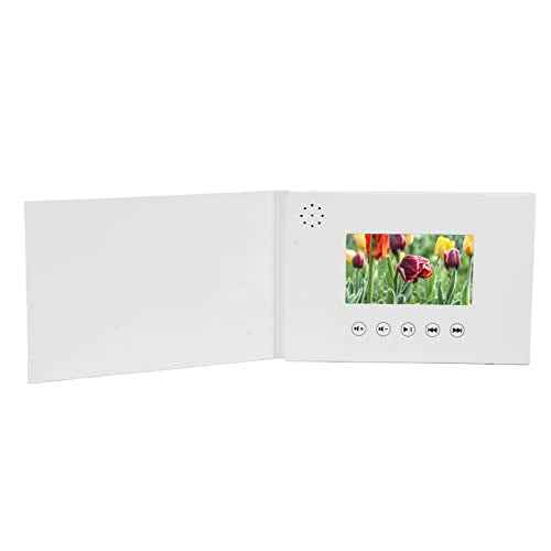 Video Greeting Card, Video Brochure Electronic Greeting Card with LCD Screen, Video Book that Plays Your Wedding Video, Wedding Video Book, Wedding Video Album (4.3inch)