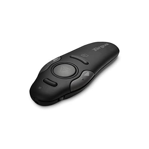 Targus Bluetooth Wireless Presentation Clicker Laser Pointer for Meetings and PowerPoint ? Comes with USB Dongle, 50 Foot Range (AMP16US)