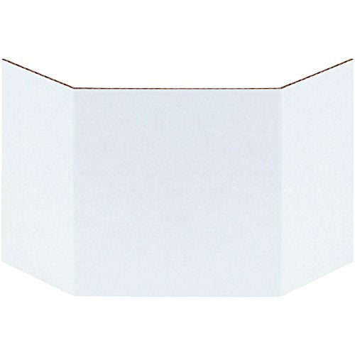 Aviditi Corrugated Cardboard Bin Dividers, 4", White, Case of 100, For Warehouse, Garage and Home Organization
