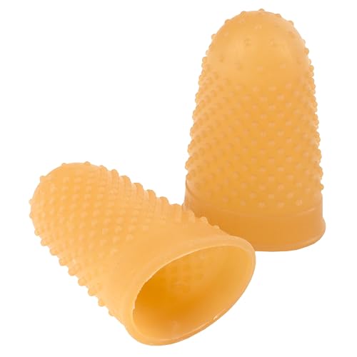 ACCO Rubber Finger Tips Size 12 Medium Nubbed Grip 11/16" Base 12 Pack