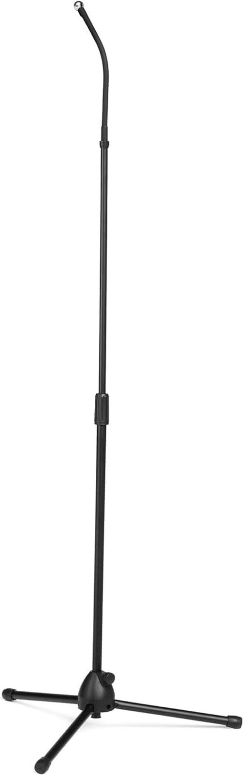Durable Twist Tablet & Smartphone Table or Floor Stand - Gooseneck 360 Degrees Swivel Mount with Adjustable Height - Compatible with iPhone, Android, iPad, Tablet - Black Tablet & Smartphone Holder