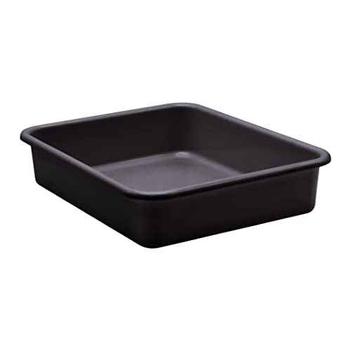 Teacher Created Resources TCR20434-6 Plastic Letter Tray, 14-Inch x 11.5-Inch x 3-Inch, Black, Pack of 6