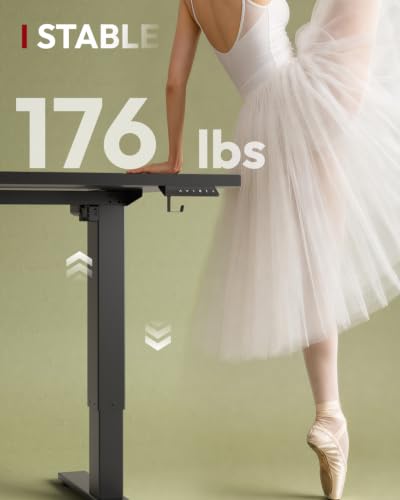 SANODESK 40x24 Inch Electric Height Adjustable Standing Desk - Sit Stand Workspace
