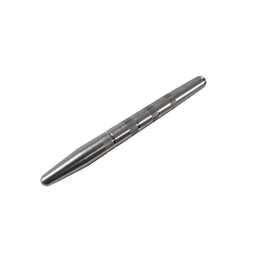 Solid Stainless Steel Pen - Machined Ballpoint Pen, Pocket Pens, Fine Point, Gel Ink, Made in the USA (Stainless Steel)