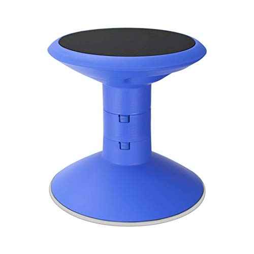 Storex Active Tilt Stool – Ergonomic Seating for Flexible Office Space and Standing Desks, Adjustable 12-24 Inch Height, Blue (00321A01C)