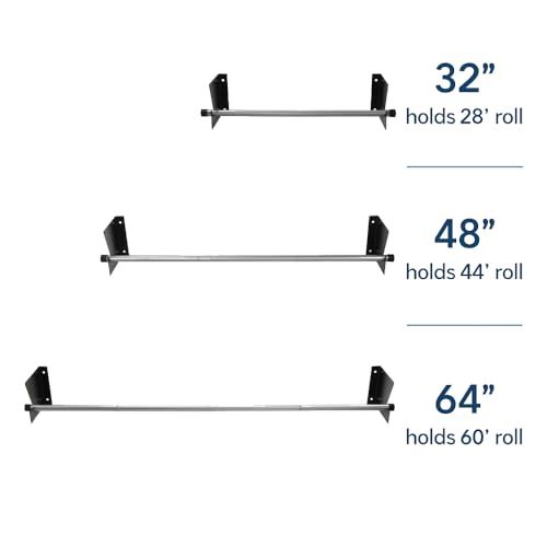 Wall Mount Roll Rack Holder - Up to 5ft