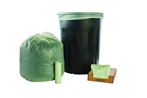 Stout by Envision Ecosafe-6400 Bags, 30 Gal, 1.1 Mil, 30" X 39", Green, 48/box