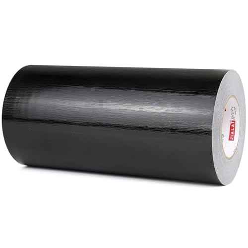 12" Black Duct Tape, Industrial Grade 12 inches x 55 Yards (164 ft) Wide Tape Duct, 9 Mil Heavy-Duty, Waterproof, Strong, Flexible, No Residue, for Crafts & Home Improvement