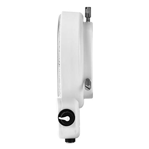 Adjustable LED Ring Light for Microscope & Camera - 144 Brightness LEDs, White/Black