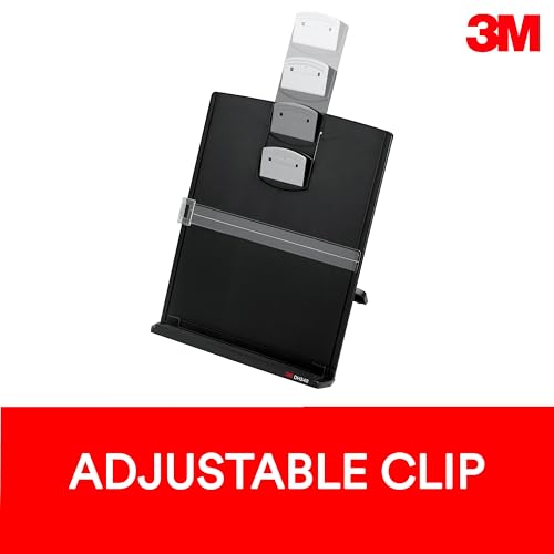 3M Desktop Document Holder for Monitor – Adjustable Paper Organizer for Office