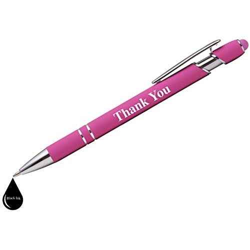 "Thank You" Premium Gift Stylus Pens For All TouchScreen Devices - Metal Soft Touch - 2 in 1 Combo Pen for Events, Parties, Employee Appreciation & More (40 Pack)
