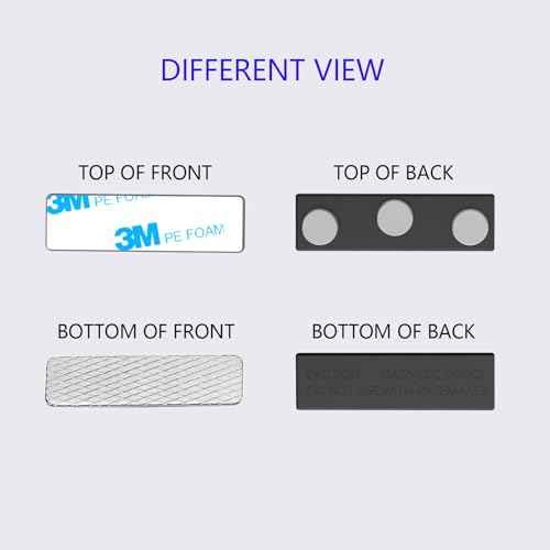 Name Badge Magnets - Magnetic Name Tag Holders with 3 Magnets,Name Tag Magnets 1.77 x 0.5 inches, Extra-Strong Disc Neodymium for ID Badge Holders - 100Pack