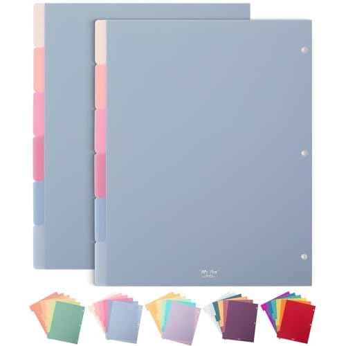 Mr. Pen- Binder Dividers, 6 Tab Dividers, Pack of 2 Sets (12 Dividers Total), Dividers