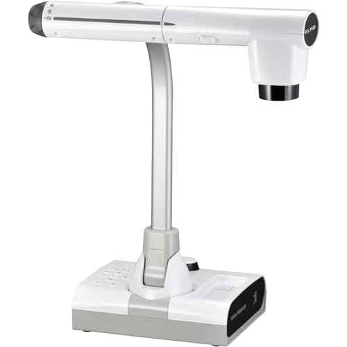 Elmo 1379 Model TT-12W STEM-CAM Visual Presenter, Document Camera with 192x Zoom (12x Optical + 16x Digital), 1/2.3" CMOS Sensor, 3.4 Megapixel, 30 Fps, HDMI in & Out, RGB, USB, Ethernet, Wi-Fi