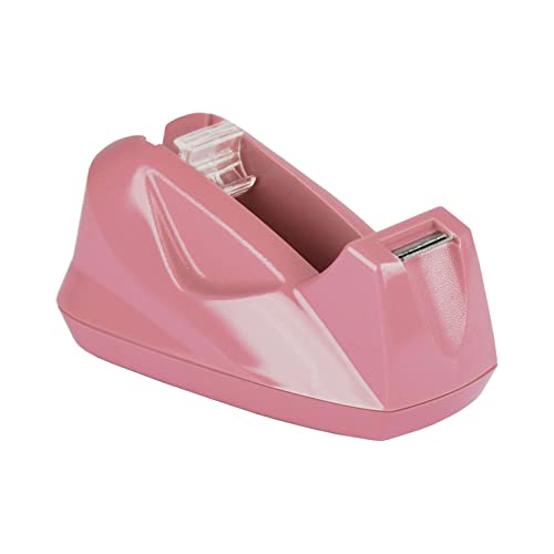 Acrimet Desktop Tape Dispenser Rose, Premium Plastic, Non-Slip Base