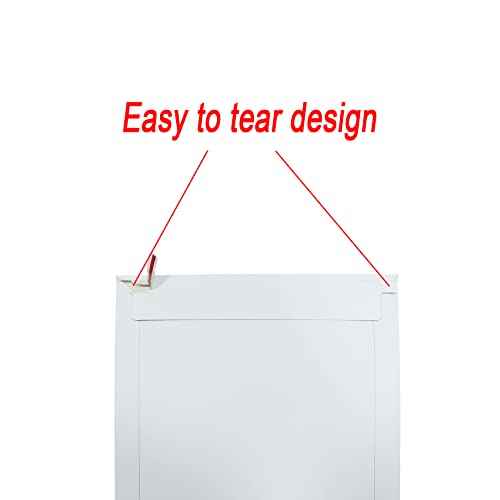 Rigid Mailers 30 Pack 10 x 13.5 inches White Self Seal Stay Flat Bulk Cardboard Kraft No Bend Mailers Peel and Seal for Document Photos Pictures Papers Files CD