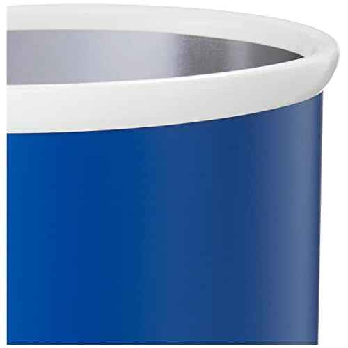 Kraftware Fun Colors Oval Waste Basket, 14', Royal Blue