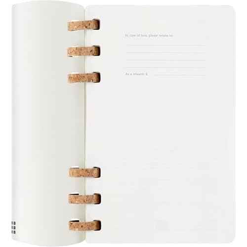 Moleskine Spiral 12 Month 2026 Solar Year Planner, Soft Cover, Large (5" x 8.25"), Black, 200 pages