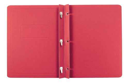 Oxford Title Panel and Border Front Report Covers, Red, Letter Size, 25 per Box, (52511) (Pack of 2)