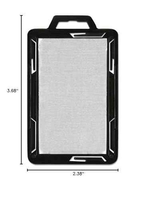 Advantus 76417 Secure-Two Card RFID Blocking Badge, 3 3/8 x 2 1/8, Black, 20 per Pack