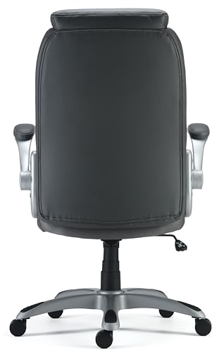 Staples Sorina Grey Bonded Leather Office Chair - 1 Pack, Ergonomic, Adjustable
