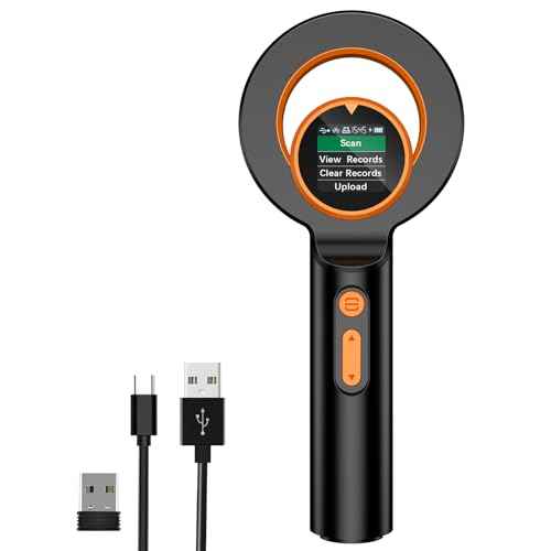 Symcode Pet Microchip Scanner RFID EMID With 1.44IN TFT Display - 134.2kHz 125kHz 15 Digits Pet Chip ID Reader With Delete History Data Function