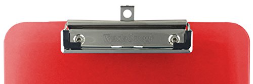 Assorted Clear Letter-Size Clipboards (6-Pack) with Low-Profile Clips