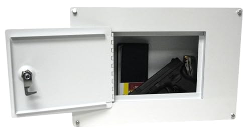 Homak First Watch Between The Studs High Security Steel Wall Safe, White