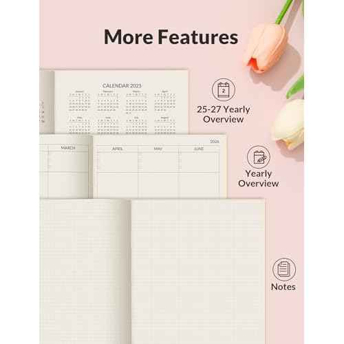 SUNEE 2026 Daily Planner A5 Hardcover ? Hourly Schedule Organizer with Monthly Tabs & Task Tracker ? Beige Cover Time Management Notebook for Work, School, Personal Goals