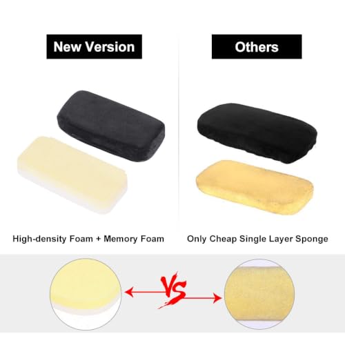 Baibu Ergonomic Memory Foam Arm Pad set for Office & Gaming Chairs, 2-pack