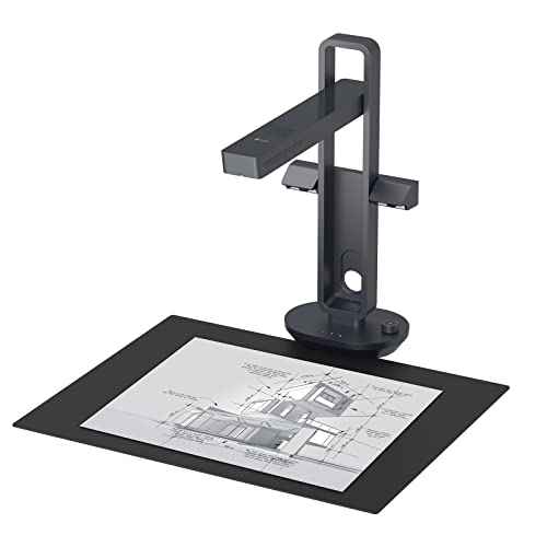 CZUR Aura Pro Book & Document Scanner,Capture A3 & A4, Auto-Flatten & Deskew Powered by AI Technology, Foldable & Portable, Compatible with Windows & Mac OS