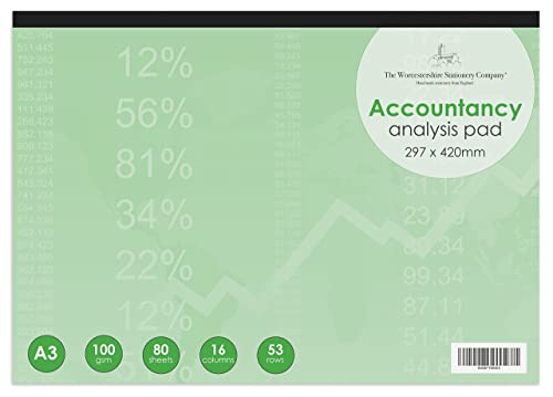 Format: Office Analysis Pad 53 Rows 16 Columns 100gsm 50 Sheets