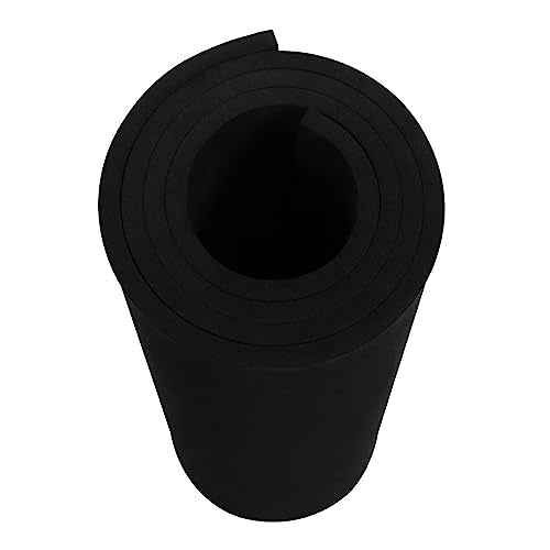 AMZQNART EVA Foam 8mm, Cosplay Foam 16 x 59in (6.5sqft) Black, Suitable for Large Cosplay Modeling, DIY Projects, Crafts, Ultra High Density 90 kg/m3