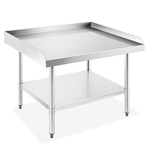 GRIDMANN NSF 36" L x 30" W Equipment Stand with Undershelf, 16-Gauge SS Top, 24" H, NSF