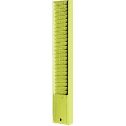 Endure Model 176 Metal Time Card Holder Rack, 25 Pockets to Fit 7" Tall Cards Gray