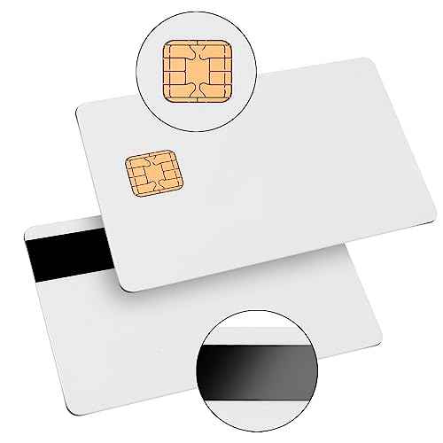 X-belmox for J3R180 JCOP4-180K Unfused Java Chip Card, (Replace J2A040 Chip Java Jcop Cards Unfused), 2 Track Smart Card with 8.4mm HICO Magnetic Stripe, Unfused J3R180 Jcop Cards (5 Pack)